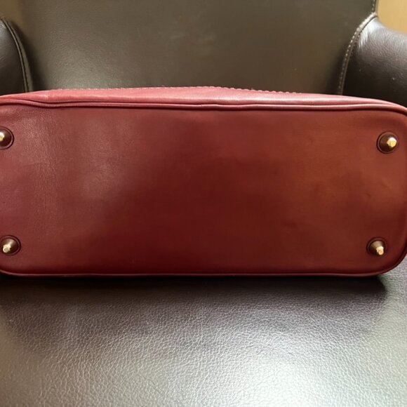 Burgundy/Maroon Coach Hamilton Satchel leather bag - G0893-F12604 - Picture 10 of 10